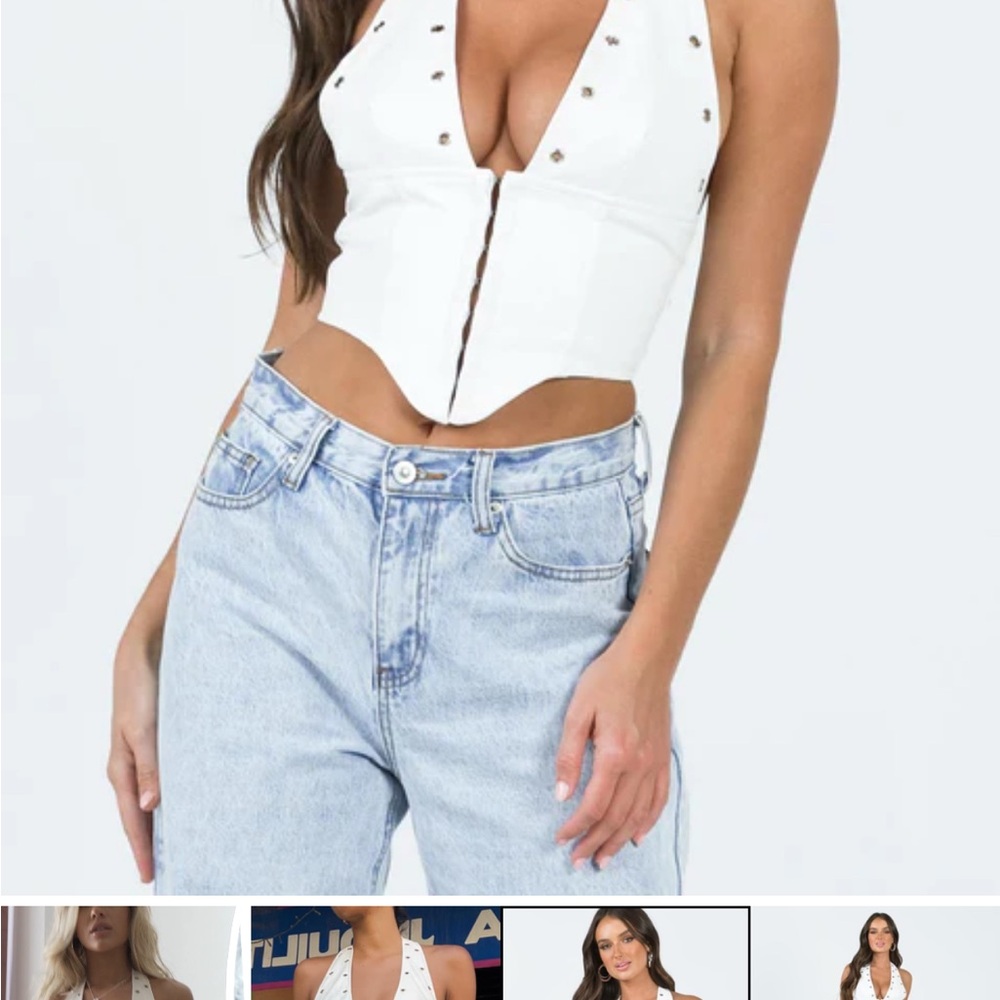 White Corset Top